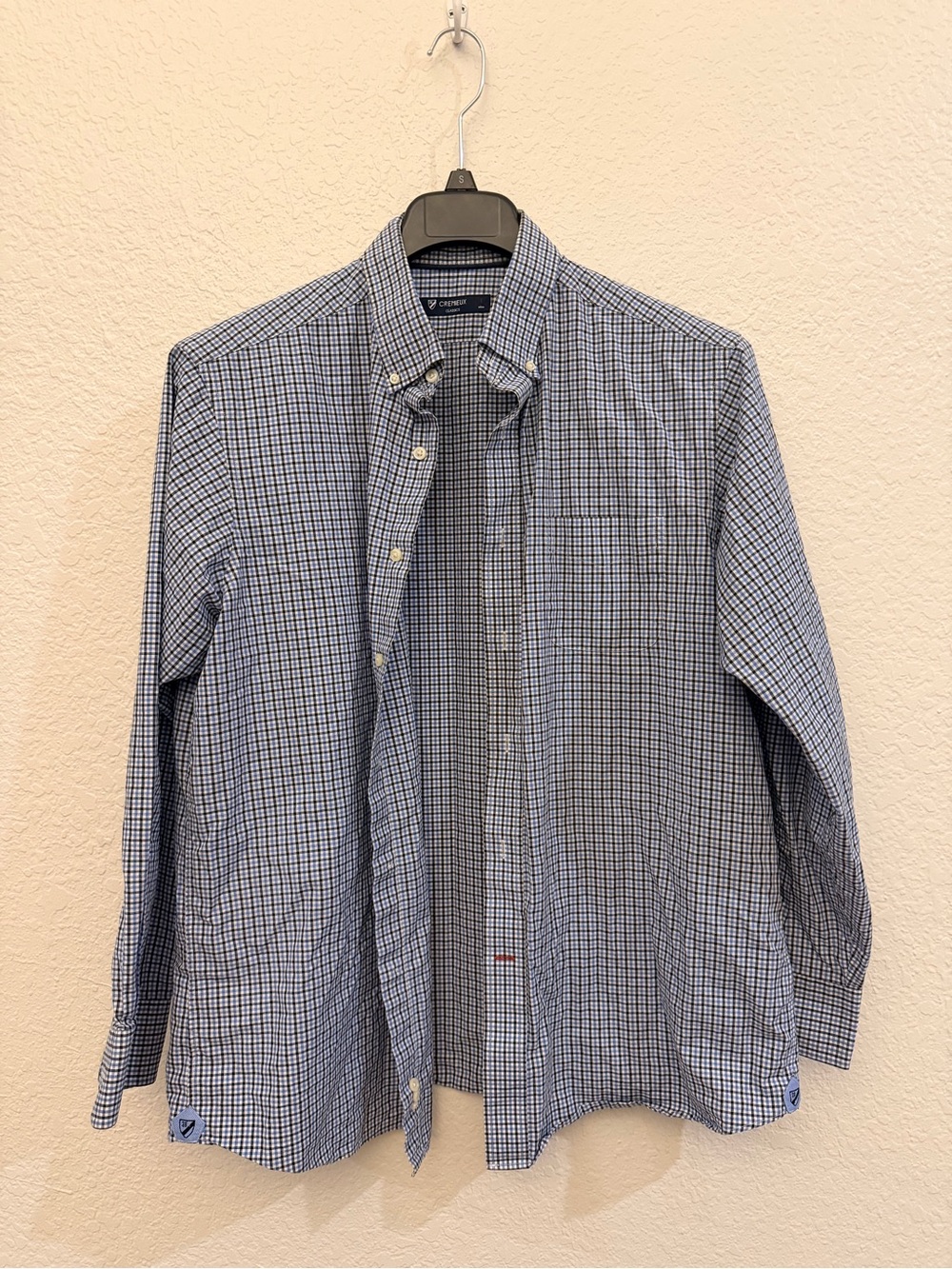 Daniel Cremieux Blue Check Button-Down Shirt NWOT
